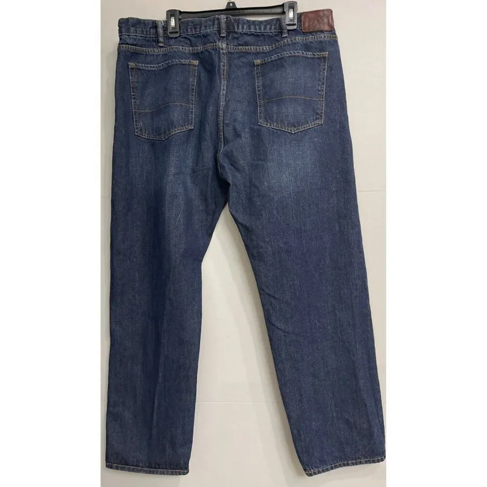 Dockers Men Dark Wash Straight Fit Denim Jeans Size 42 / 30
